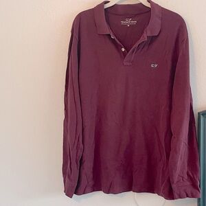 Vineyard Vines long sleeve polo. Size Medium.